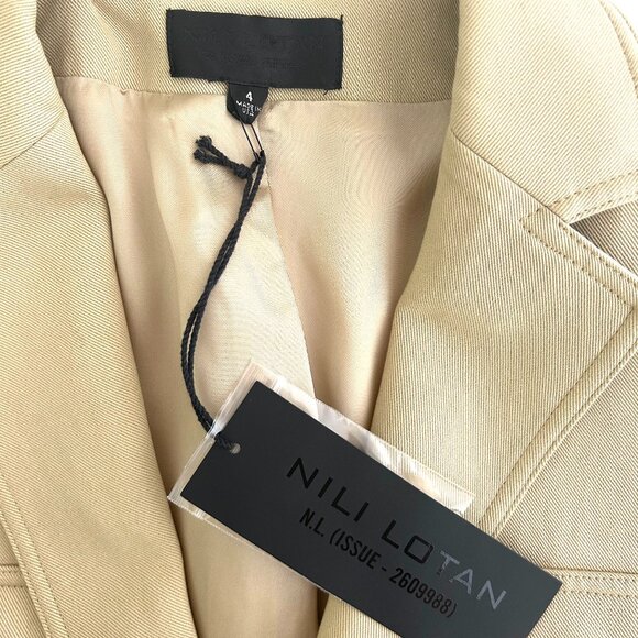 Nili Lotan Hunt Jacket in Khaki Size 4 *NWT* - Picture 6 of 13